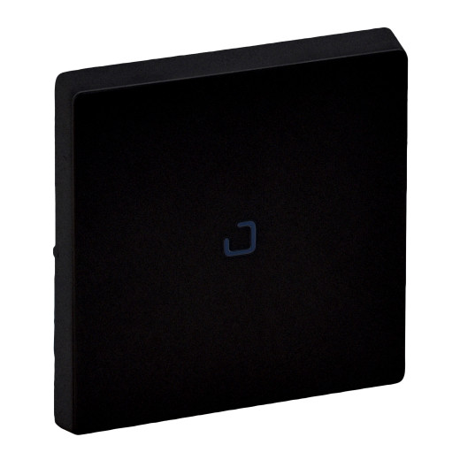 Valena LIFE. Лицевая панель для выключателя одноклавишного с подсветкой/индикацией. Антрацит.