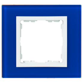 Simon 82 Nature Стекло синее Рамка 2-ая