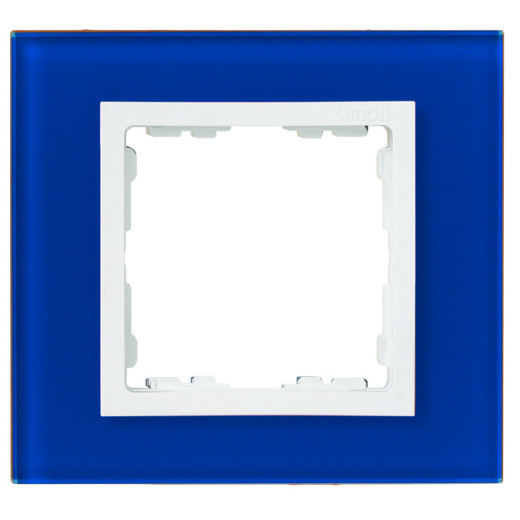 Simon 82 Стекло синее Рамка 2-ая