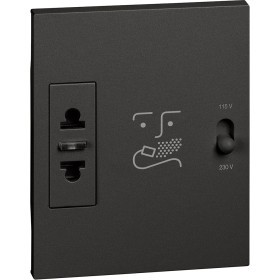 BT Living now Черный Механизм Розетка для электробритв 230В-127/230В 20ВА 3 мод.