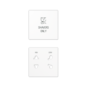 JUNG Kрышка для электрической розетки для бритв арт.: SO7522EINS термопласт белый