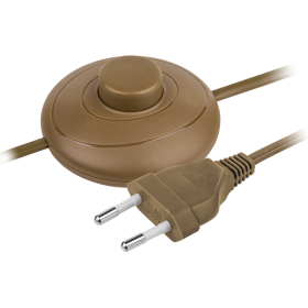 Navigator Шнур 61 718 NPS-FS01-170-2x0.5-BR 1.7м с выкл. коричневый