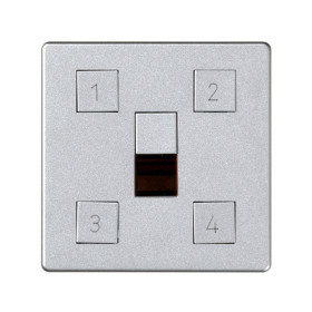 Simon 82 Detail Алюминий Накладка на сценарный контроллер освещения