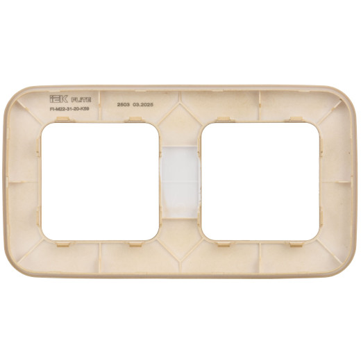 FLITE Рамка 2-мест. РУ-2-А-ФлХ хак. IEK