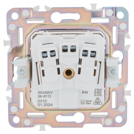 SKANDY Роз. з/к/ш кр. 16А IP44 SK-R11S сереб. IEK