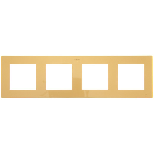Рамка на 4 поста, золото
