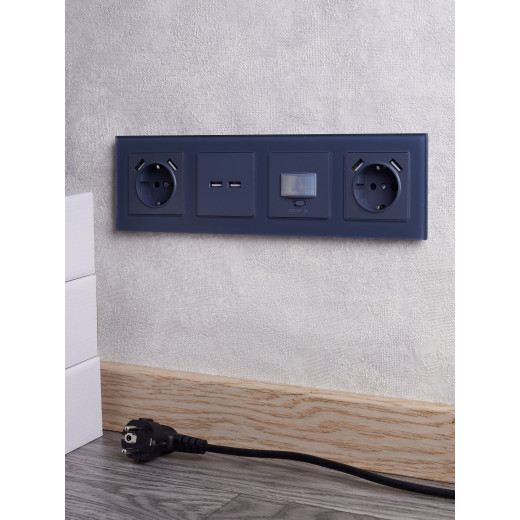 BRITE Роз. USB A+A 3,1А РЮ10-1-БрМ мар. IEK