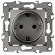 Розетка ЭРА Серия 12 12-2101-12 2P+E Schuko 16A-250В IP20 графит