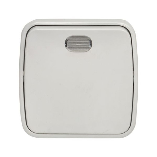 Минск Выключатель 1-клавишный ОП 10А с индикатором белый EKF Basic