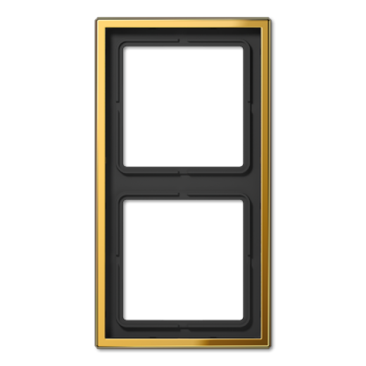 Рамка для вертикальной и горизонтальной установки, 2 поста, металл, покраска под золото, GO