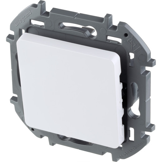 Выключатель одноклавишный - Legrand/Daccord Inspiria - 10АХ 250В безвинтовые зажимы - белый