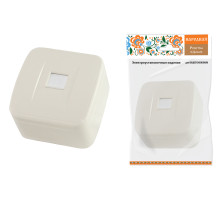 TDM Розетка TФ (RJ-11) открытой установки IP20, сл. кость 