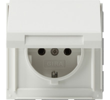 Gira TX-44 Белый Розетка с/з с крышкой