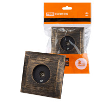 TDM Розетка телевизионная простая (0-2400МГц, 