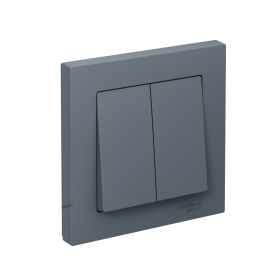 Systeme Electric AtlasDesign Грифель Выключатель 2-клавишный сх.5, 10АХ, в сборе