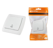 TDM Кнопка звонковая 6А белая 