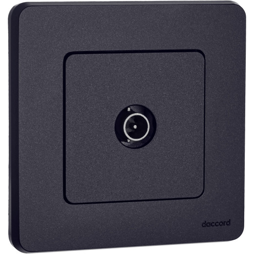 Розетка TV (телевизионная) - Legrand/Daccord Inspiria - оконечная - антрацит