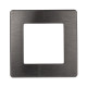 Рамка для розеток и выключателей ЭРА Серия 12 12-5101-12 на 1 пост, Сатин, графит