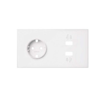 Simon 100 Белый матовый Кит 2 поста, фронт. Накладка на 1 розетку Schuko + 2 з/у USB SC