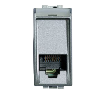 BT LL Алюминий Розетка ТЛФ RJ11, 2 мод.