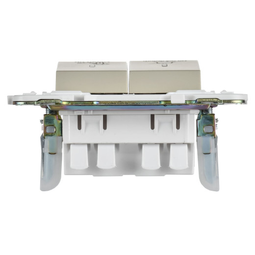 SKANDY Выключ. 2-кл. с инд. отел. 10А SK-V16B беж. IEK