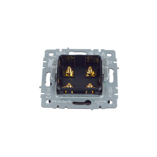 BRITE Аудиорозетка 4-мест. РА10-БрТБ бр. IEK