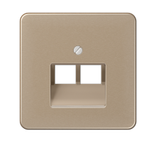 JUNG CD 500/CD plus Бронза Накладка 2-ой наклонной ТЛФ/комп розетки