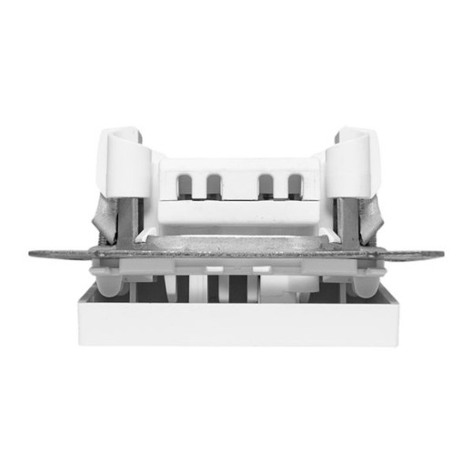 Механизм выключателя, одноклавишный, с подсветкой, белый Эпика EKF