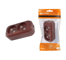 TDM Колодка розеточная 2 гнезда 2П б/з 10А 250В 