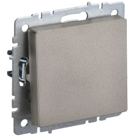 IEK BRITE BASE Шампань Выключатель 1-кл самовозвратный 10А ВС10-1-4-БрШ