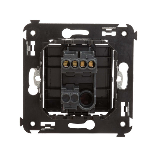 Кнопка одноклавишная в стену, Avanti, черный матовый