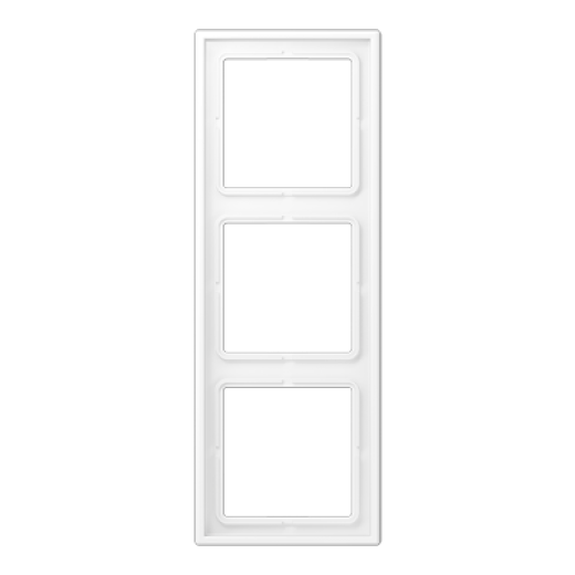 Рамка 3 поста, дюропласт, белый матовый