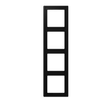 JUNG LS 990 Черный матовый Рамка 4-ая