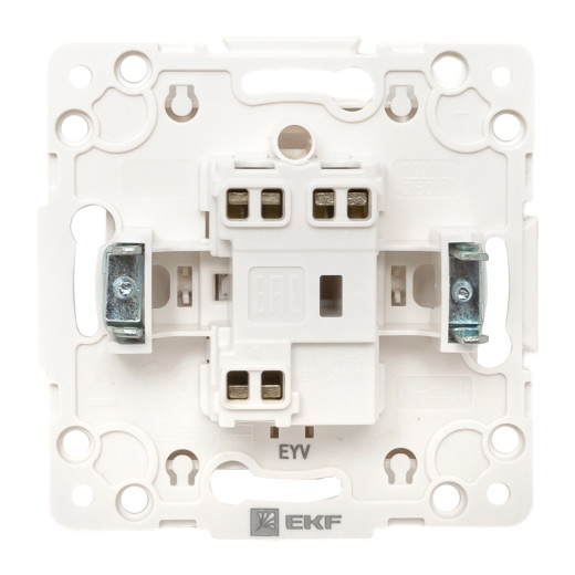 Стокгольм Механизм Выключателя 1-кл. проходного 10А винтовые клеммы белый EKF PROxima