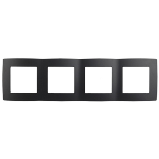12-5004-05 ЭРА Рамка на 4 поста, Эра12, антрацит (10/100/1600)