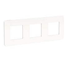 Schneider Electric Unica Studio Белая/Белая Рамка 3-ная