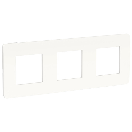 UNICA STUDIO рамка 3-поста, белый/белый