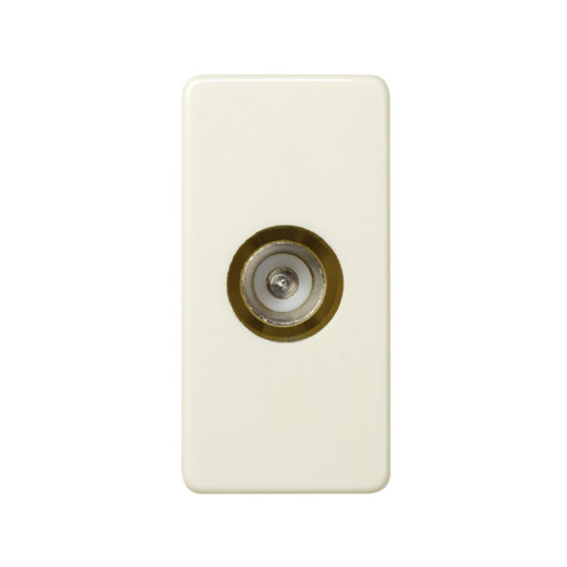 Simon 27 Слоновая кость Розетка TV узкая