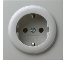 Gira S-Color Серый Розетка с з/к