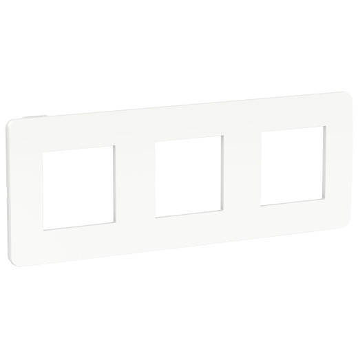 UNICA STUDIO рамка 3-поста, белый/белый