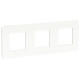 UNICA STUDIO рамка 3-поста, белый/белый