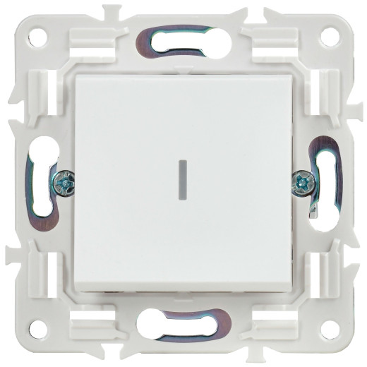 SKANDY Выключ. 1-кл. прох. с инд. 10А SK-V08W арк. бел. IEK