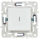 SKANDY Выключ. 1-кл. прох. с инд. 10А SK-V08W арк. бел. IEK