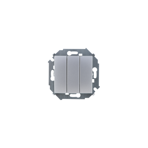 Simon 15 Алюминий Выключатель 3-кл, 10А, 250В, винт.заж.