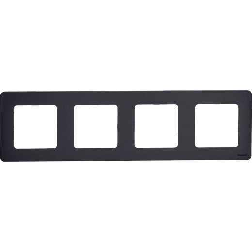 Рамка 4 поста - Legrand/Daccord Inspiria - антрацит