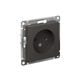 Systeme Electric AtlasDesign Базальт Розетка б/з без шторок, 16А, механизм