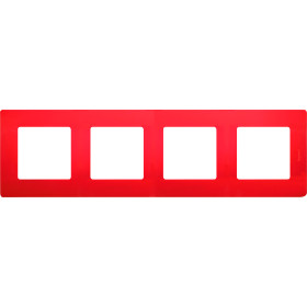 Legrand Etika Красная Рамка 4-ая.