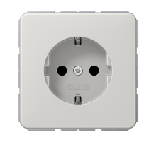 JUNG CD 500/CD plus Светло-серая Розетка с/з безвинт. зажим