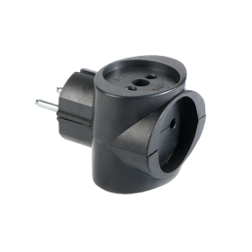 ФАZA Адаптер / Разветвитель (РФ) Разветвитель АП-3-К черный, тройник, куб