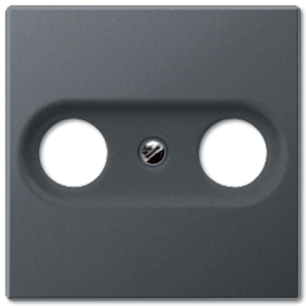 JUNG A 500 Антрацит Накладка TV-FM розетки